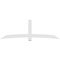 Ekena Millwork Bellingham Architectural Grade PVC Gable Bracket, 108"W x 36"H x 2"D x 6"F, 8/12 Pitch GBP108X36X0206BEL00 - alternate 2